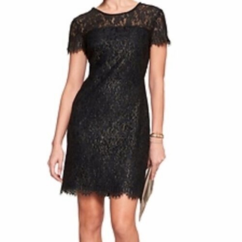 Banana Republic NWT Black Lace Holiday dress